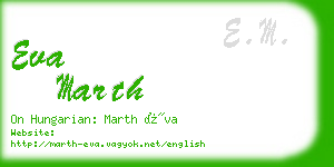 eva marth business card